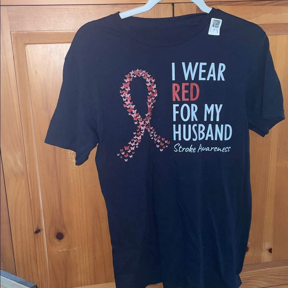 Stroke Awareness Support Shirt 🎗️❤️🖤 - Picture 4 of 11